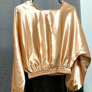 Shein silk tops, backless